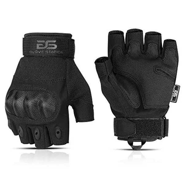 Glove Station - Tactical Shooting Hard Knuckle Gloves for Men and Woman with Touchscreen Fingers - Durable and Comfortable Hand-Gear for Outdoor Work Shooting and Hunting