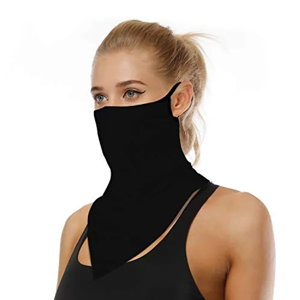 YAYOUREL Neck Gaiter Face Mask Covering Bandanas for Men Women Summer UV Face Scarf Mask Cover Facemask Balaclava Headbands