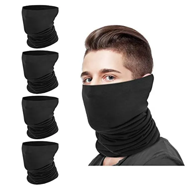 MoKo Gaiters Face Mask Bandana, Multifunctional Headwear,Women Men Headband Scarf Neck Gaiter for Outdoor Cycling Motorbike