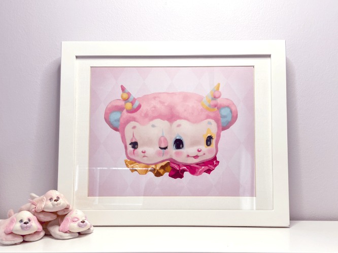 Clown Bear 8x10" Gloss Poster Print