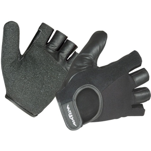 Leather Wheelchair Para-Push Gloves, Half Finger | 2X Large