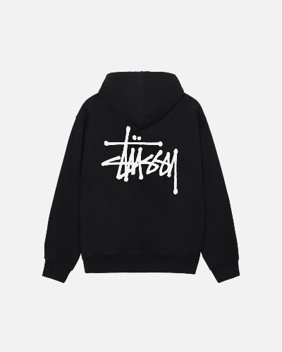BASIC STÜSSY HOODIE | Black / M