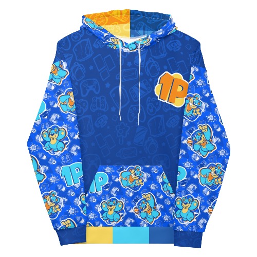 Gamer Party 2 - Player 1 (Team Burr) - All-Over Print Hoodie | L