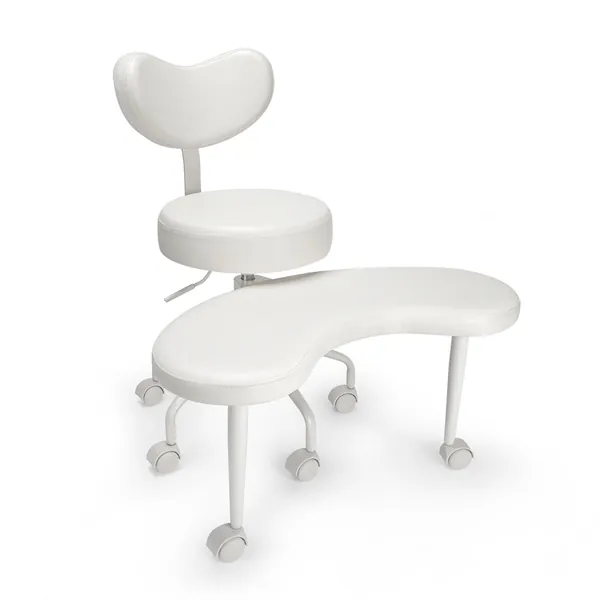 Pipersong Meditation Chair, Cross Legged Chair with Lumbar Support and Adjustable Stool | IVORY (15" Seat)