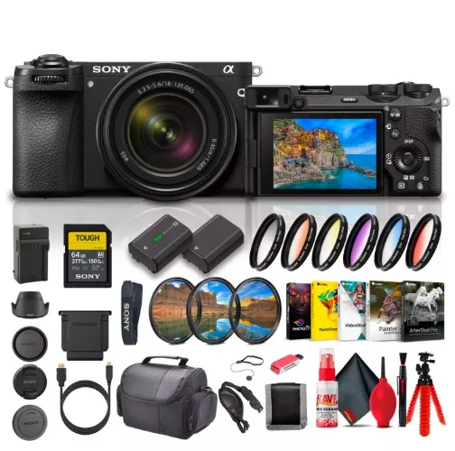Sony Alpha a6700 Mirrorless Camera, 26 MP Sensor, 4K Video, and Vlog Bundle