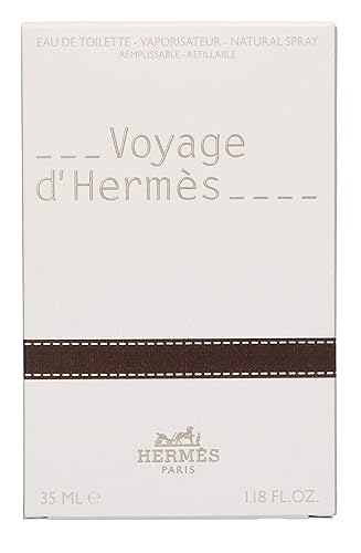 Voyage D'Hermes Unisex Eau-de-toilette Spray (Refillable) by Hermes, 1.18 Ounce