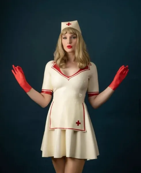 Latex Vintage Nurse Set