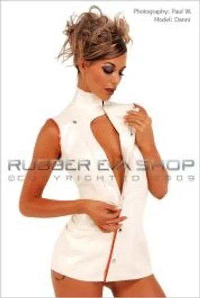 Short Latex Nurse Tabbard