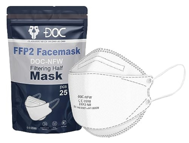 FFP2 Mask Pack of 20 -  5 Layered Webbing Fibers Face Mask