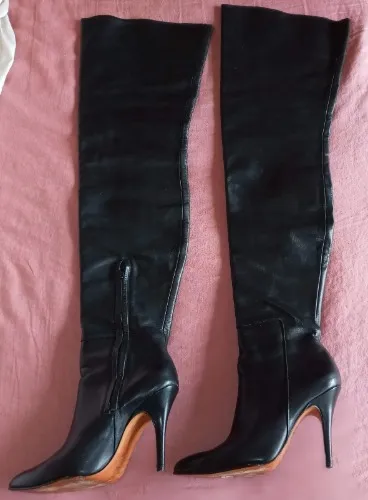 Jean Gaborit thigh high leather boots US 8 / EU 39