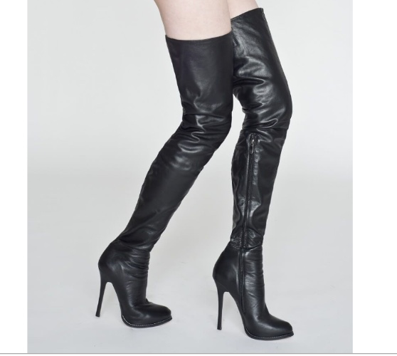 AROLLO Long Thigh Boots Genuine Leather 