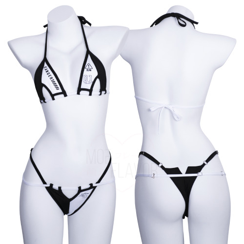 Swimsuit Danger Gamer Bunny Bikini - White / XL/2XL