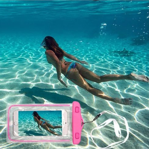 EverGlow WaterProof Pouch For Your Smartphone And Essentials - Pink