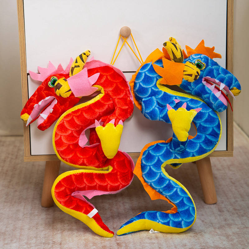 50cm  Chinese Dragon Plush - Blue / 50cm