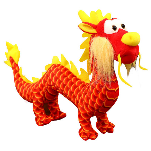 izable Chinese Red Dragon Plush - black / 40cm