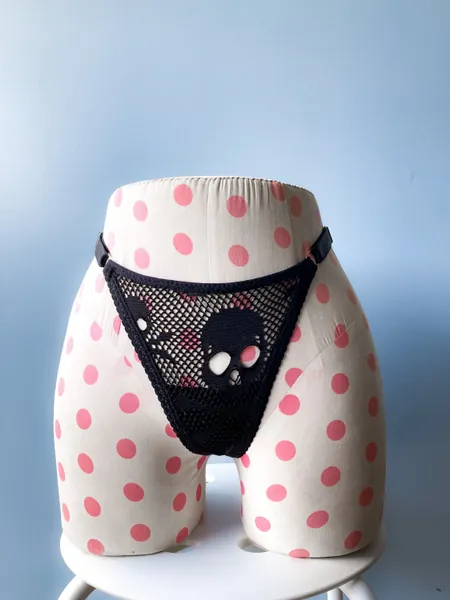 SPOOKY Undies: Skull Fishnet