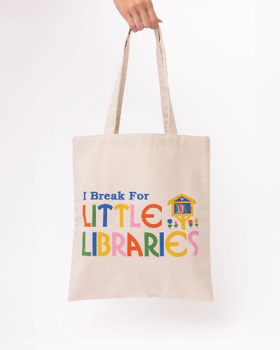 Canvas Tote Bag - I 'Break' For Little Libraries | Default Title