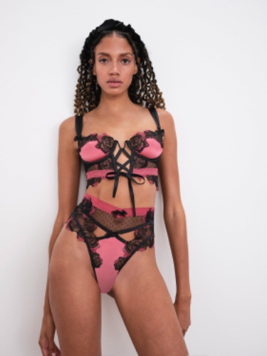 Ivy High-waist Cheeky Panty | L / Black
