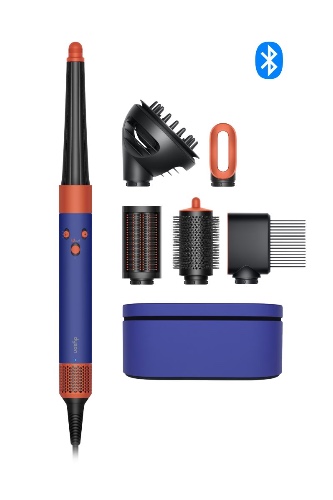 Nuovo Multi-styler asciugacapelli Dyson Airwrap i.d.™ connesso in Pervinca/Tangerine (per capelli ricci e molto ricci)