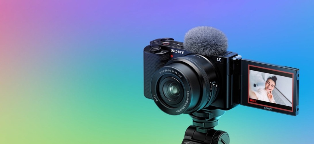 Sony Zv-E10 Vlog kamera + 16-50 mm F/3,5-5,6, sort - Power.dk