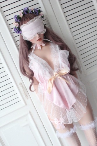 Satin Babydoll Bodysuit - Pink