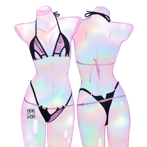 Swimsuit Danger Gamer Bunny Bikini - Pink / XS/S