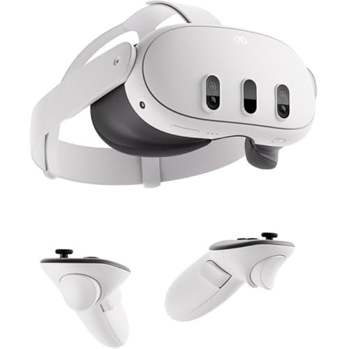 Meta Quest 3 128GB — Breakthrough Mixed Reality Headset — Powerful Performance (Renewed Premium) - 128GB - Headset + Controllers