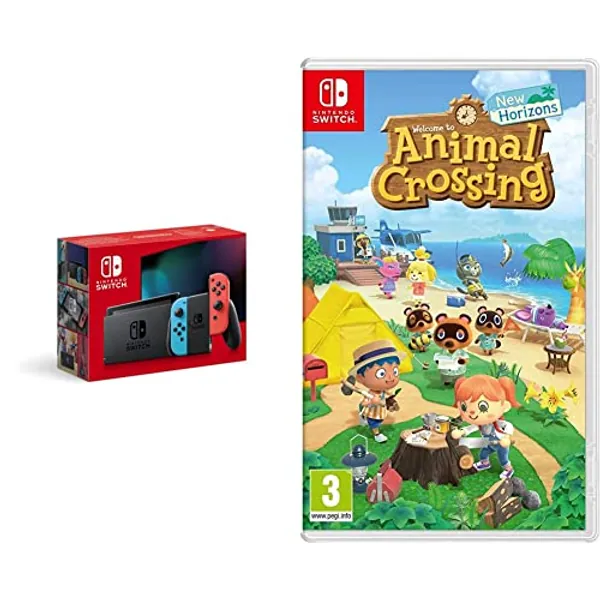 Nintendo Switch (Neon Red/Neon blue) & Animal Crossing: New Horizons (Switch)