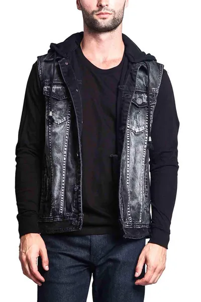 Victorious Rocker Denim Jean Vest Jacket