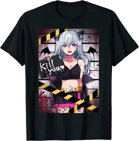 Pastel Goth Yami Kawaii Menhera Waifu Aesthetic Anime Girl T-Shirt