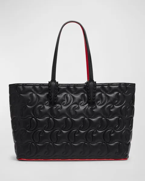 Cabata Small Tote in CL Embossed Nappa Leather