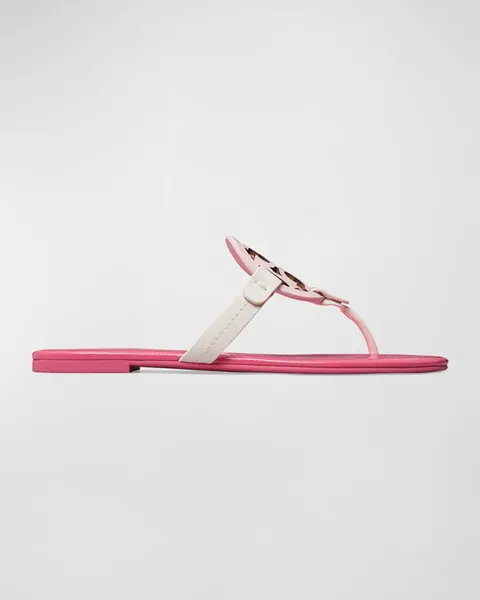 Miller Glossy Logo Thong Sandals