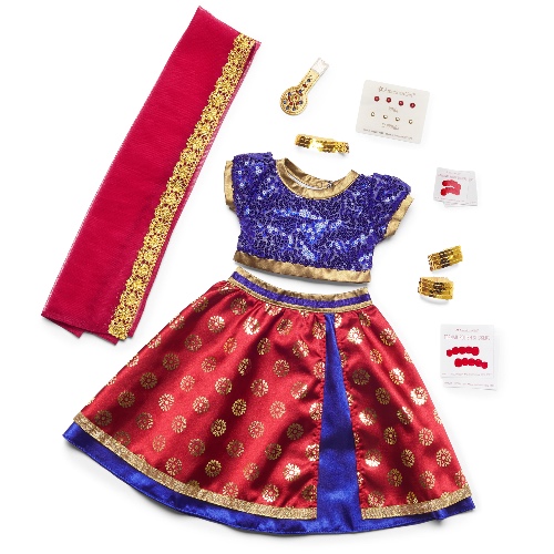 Kavi's™ Bollywood Dance Costume for 18-inch Dolls (Girl of the Year™ 2023) | Default Title