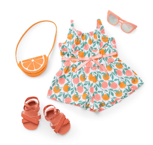 Orange You Glad It's Summer Outfit for 18-inch Dolls | Default Title