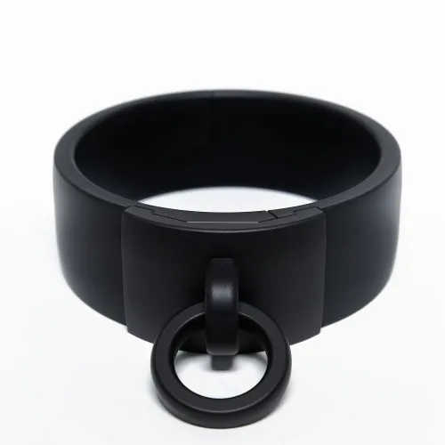 Swedish Collar  | 40mm Black Aluminum | Black Ring Plate