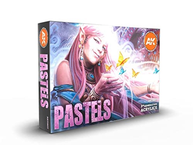 Pastels Colours Set - AK Interactive Acrylic 3g Paints- AK11607
