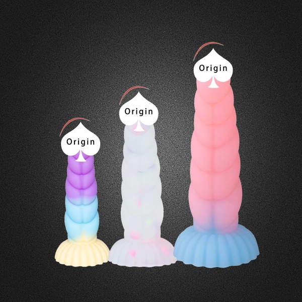 Fantasy Dildo, Glow In The Dark, S/M/L Dildo for Beginners, Adult Sex Toy, Dildo Giant, Silicone Suction Cup Dildo, Men Gift, Mature