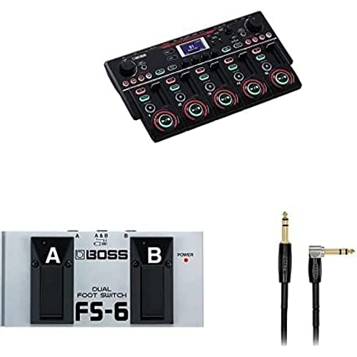 BOSS RC-505 MKII Loop Station bundle with BOSS Fs-6 Dual Foot Switch and BCC-20-TRA 20ft/6m premium trs cable
