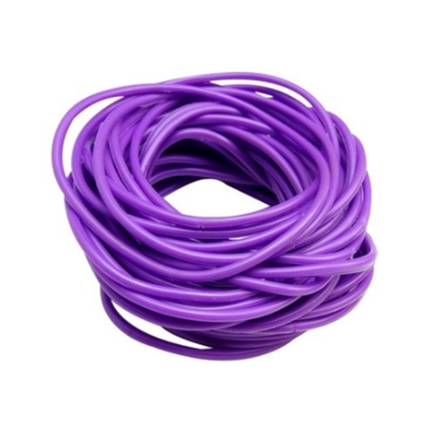 ZAKIA 25pces Mixed Gummy Silicone Wristbands Bracelets Bands Shag Rubber Gummies Bangles Wristbands - Purple