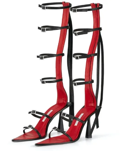 Wild Stripes Heels Black | 37