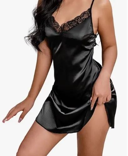 satin night dress