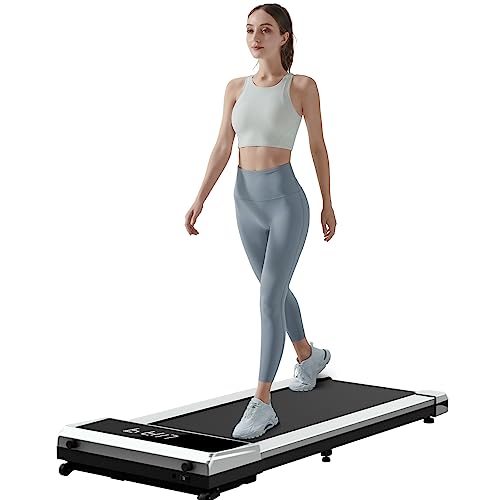UMAY Walking Pad 512, Under Desk Treadmill with Incline 512N, Small Treadmill P1, Ultra Quiet Walking Treadmills for Home Office with Remote Control, SPAX APP and LED Display, Installation-Free - 512N White-Incline