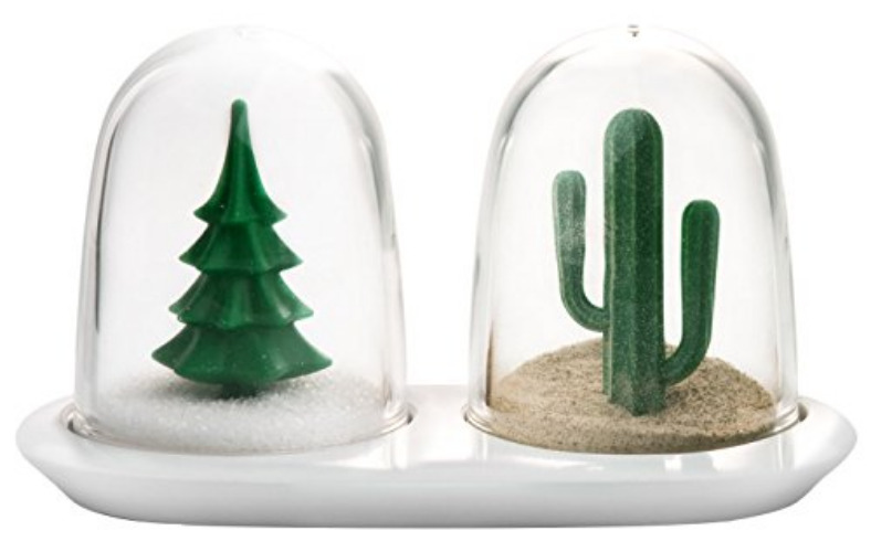 Qualy Winter and Summer Salt and Pepper Shakers: Cute Salt and Pepper Shakers, Salt and Pepper Shakers Cute Unique, Funny Salt and Pepper Shakers, Novelty Salt and Pepper Shakers Set, Salt Shaker Cute