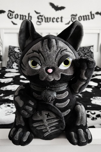 Maneki-Neko: Dark Rift Plush Toy | Onesize / Black / 100% Polyester