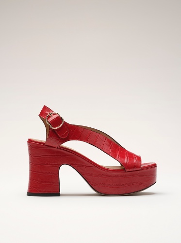 (NOMASEI)ᴿᴱᴰ : TAXI - Sandals - Red | Red / 39
