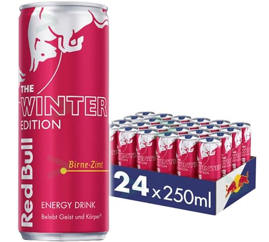 Red Bull Energidryck Winter Edition 2023 VINTERPÄRON 24 x 250ml inkl. 6,00€ DPG Pfand Birne-Zimt