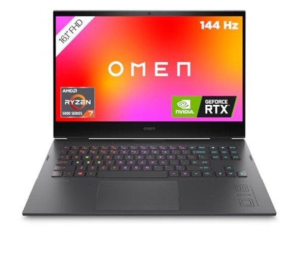 OMEN Gaming Laptop | 16,1" FHD IPS 144Hz Display | AMD Ryzen 7-5800H | 16GB DDR4 RAM | 1TB SSD | NVIDIA GeForce RTX 3070 | Windows 11 Home | QWERTZ Tastatur | Mica Silber - AMD Ryzen 7-5800H - 16GB DDR4 - NVIDIA GeForce RTX 3070 - Schwarz