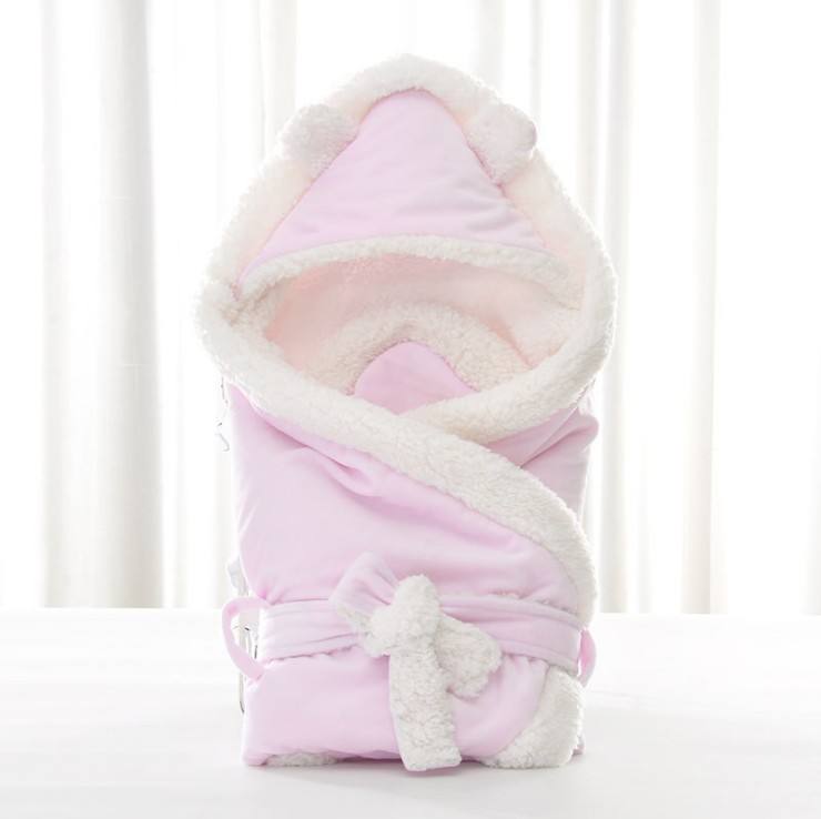 Ultra Soft Newborn Muslin Swaddle Blanket - 80*80CM / Pink