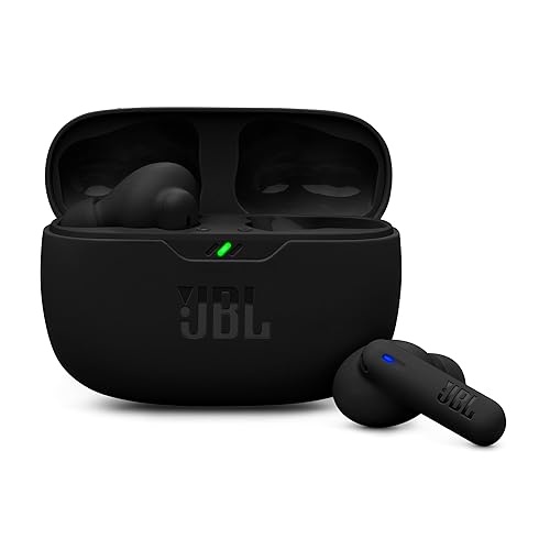 JBL Wave Beam 2, Wireless Noise Cancelling Bluetooth Earbuds with 40h Playtime, JBL Pure Bass Sound, Smart Ambient Technology and Multi-Point Connection, Closed-Back Stick Design, Black - JBL Wave Beam 2 - Black