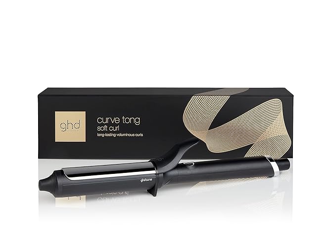 ghd Curve® Curl Tongs, For Lasting Healthy-Looking Curls, With Ultra-Zone Technology And Optimum Styling Temp 185ºC, Protective Cool Tip, Auto Sleep Mode - 32 mm - Single